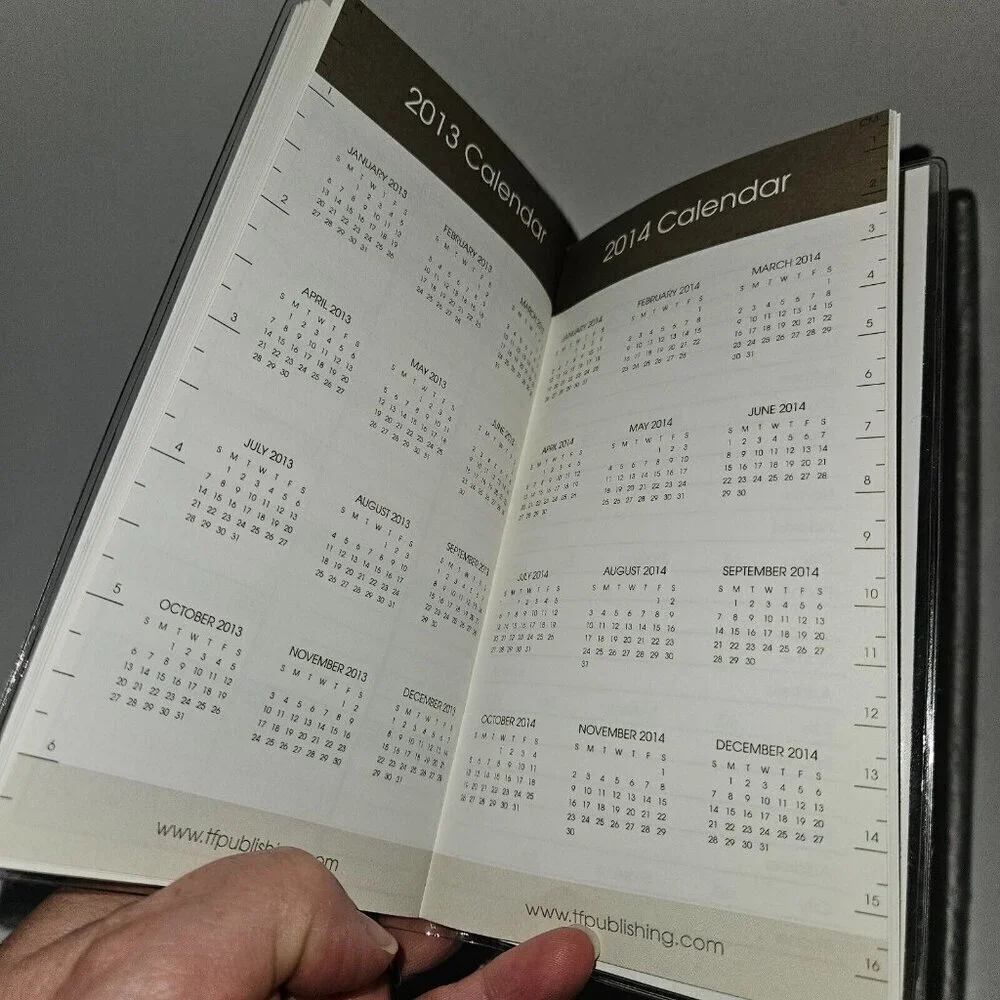Sept 2013-Dec 2014 Horse Pocket Calendar Lot Prop (dates line up with 2024/2025)